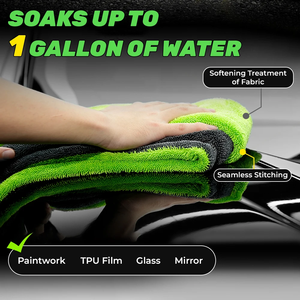 Microfiber Car Drying Towel Set 40x60