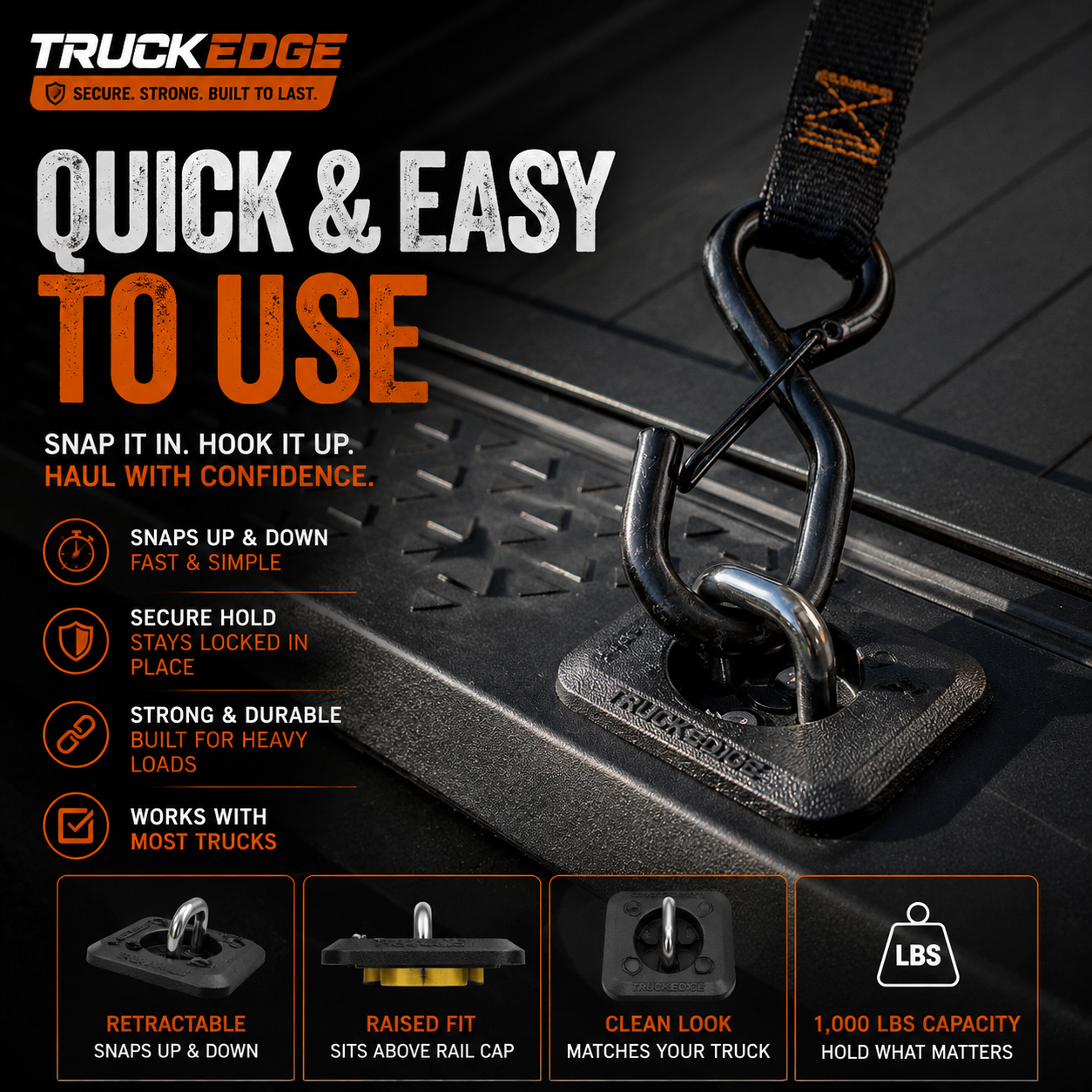 TruckEdge™ CargoLock D-Rings