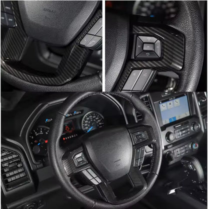 BERA™ Ford F-150 F-250 F-350 2015-2019 Steering Wheel Trim Cover – Sport Interior Upgrade