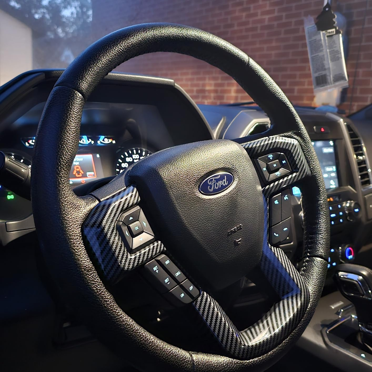 BERA™ Ford F-150 F-250 F-350 2015-2019 Steering Wheel Trim Cover – Sport Interior Upgrade