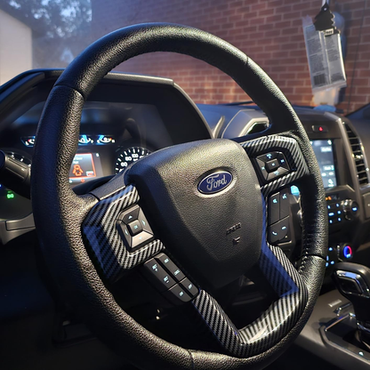 BERA™ Ford F-150 F-250 F-350 2015-2019 Steering Wheel Trim Cover – Sport Interior Upgrade