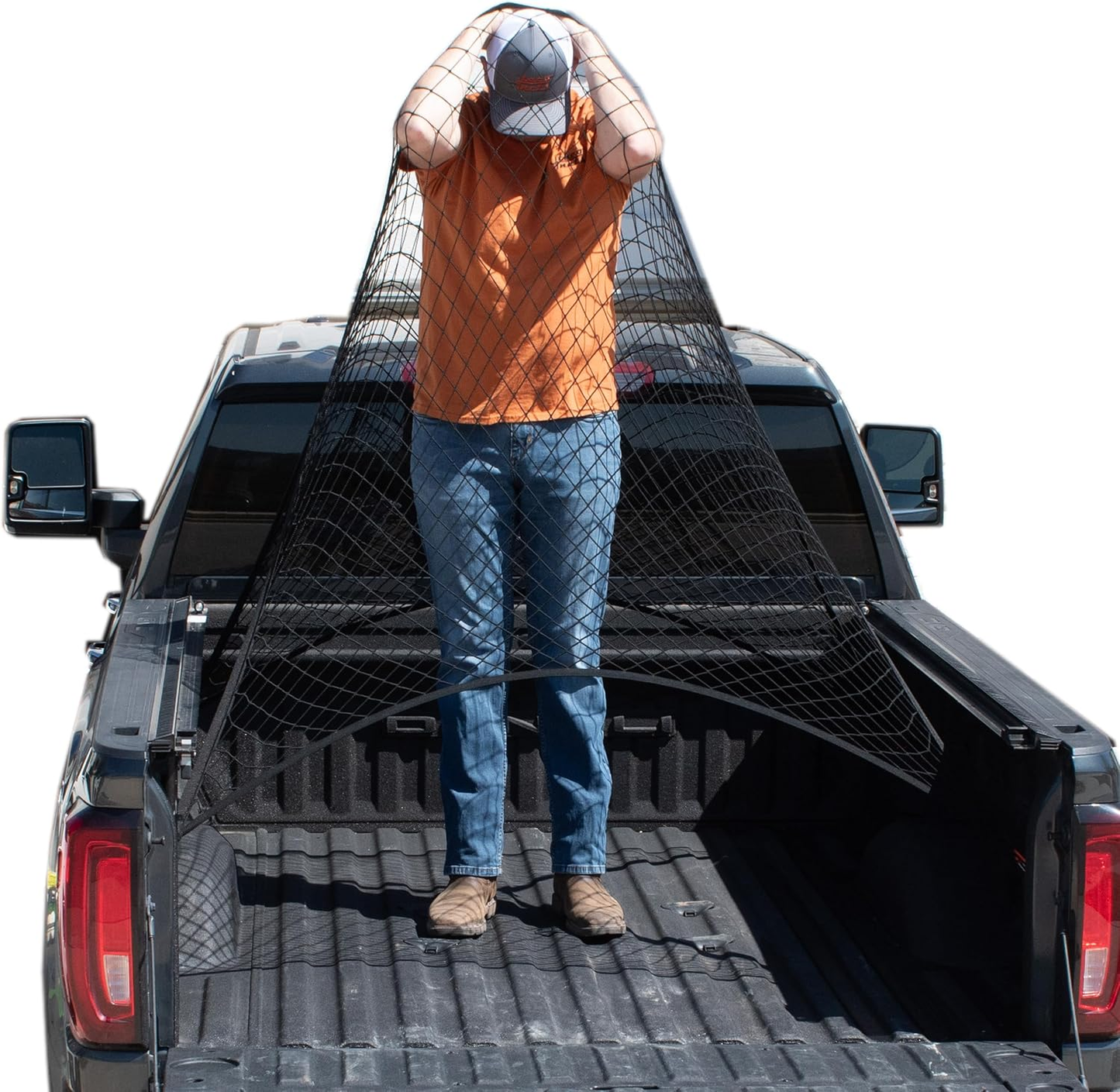 TruckNet Pro™ — Heavy Duty Cargo Net for Truck Beds