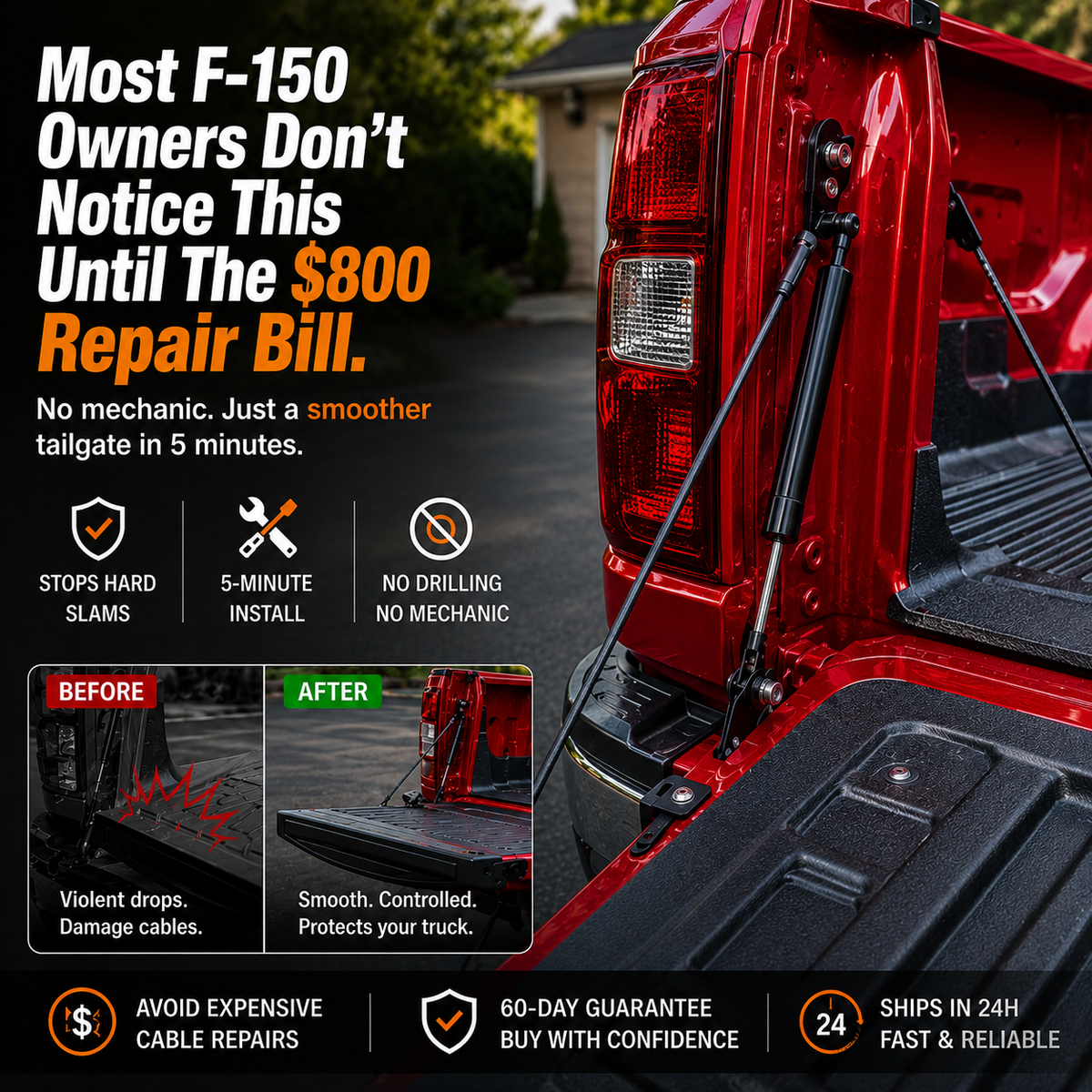 TruckEdge™ Ford F-150/F-250/F-350 Tailgate Assist
