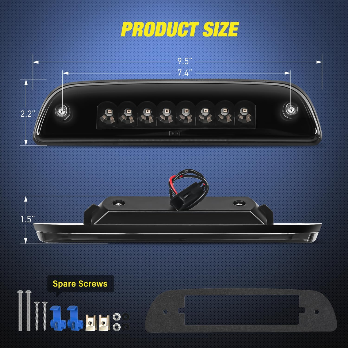 TruckEdge™ Toyota Tacoma 1995-2023 Led 3Rd Brake Light