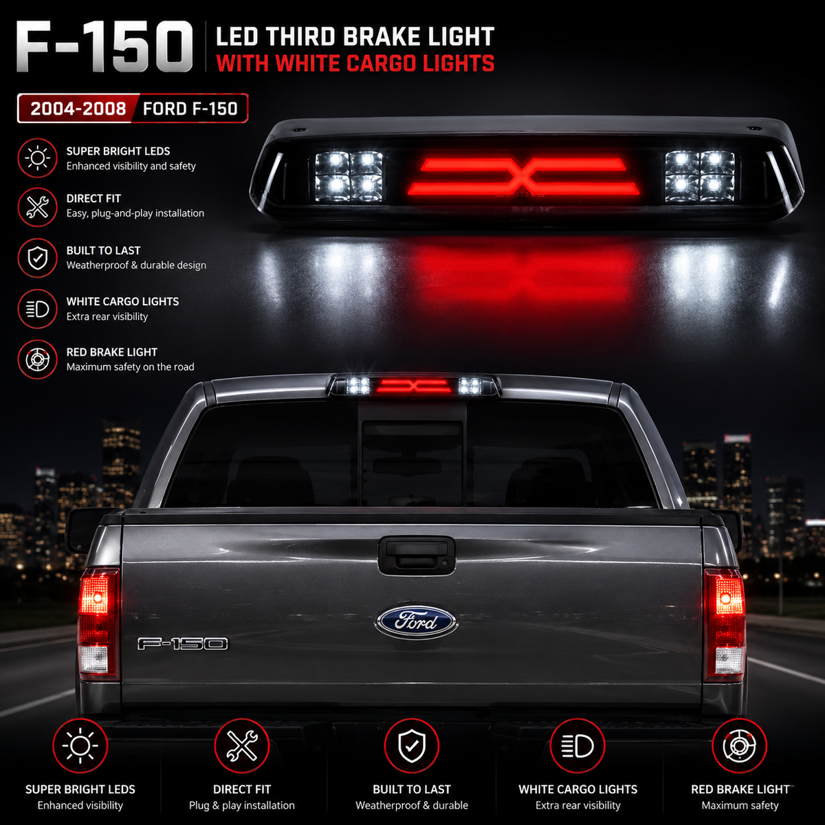 TruckEdge™ Ford F-150 2004-2019 Led 3Rd Brake Light