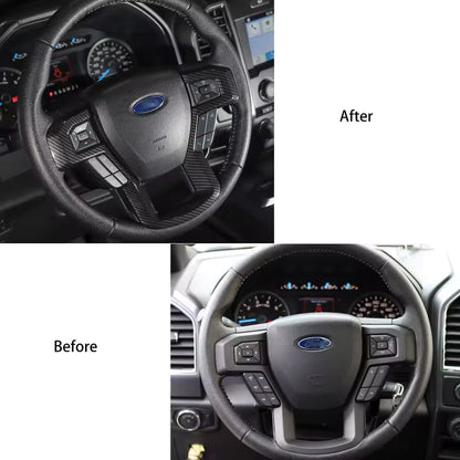 BERA™ Ford F-150 F-250 F-350 2015-2019 Steering Wheel Trim Cover – Sport Interior Upgrade