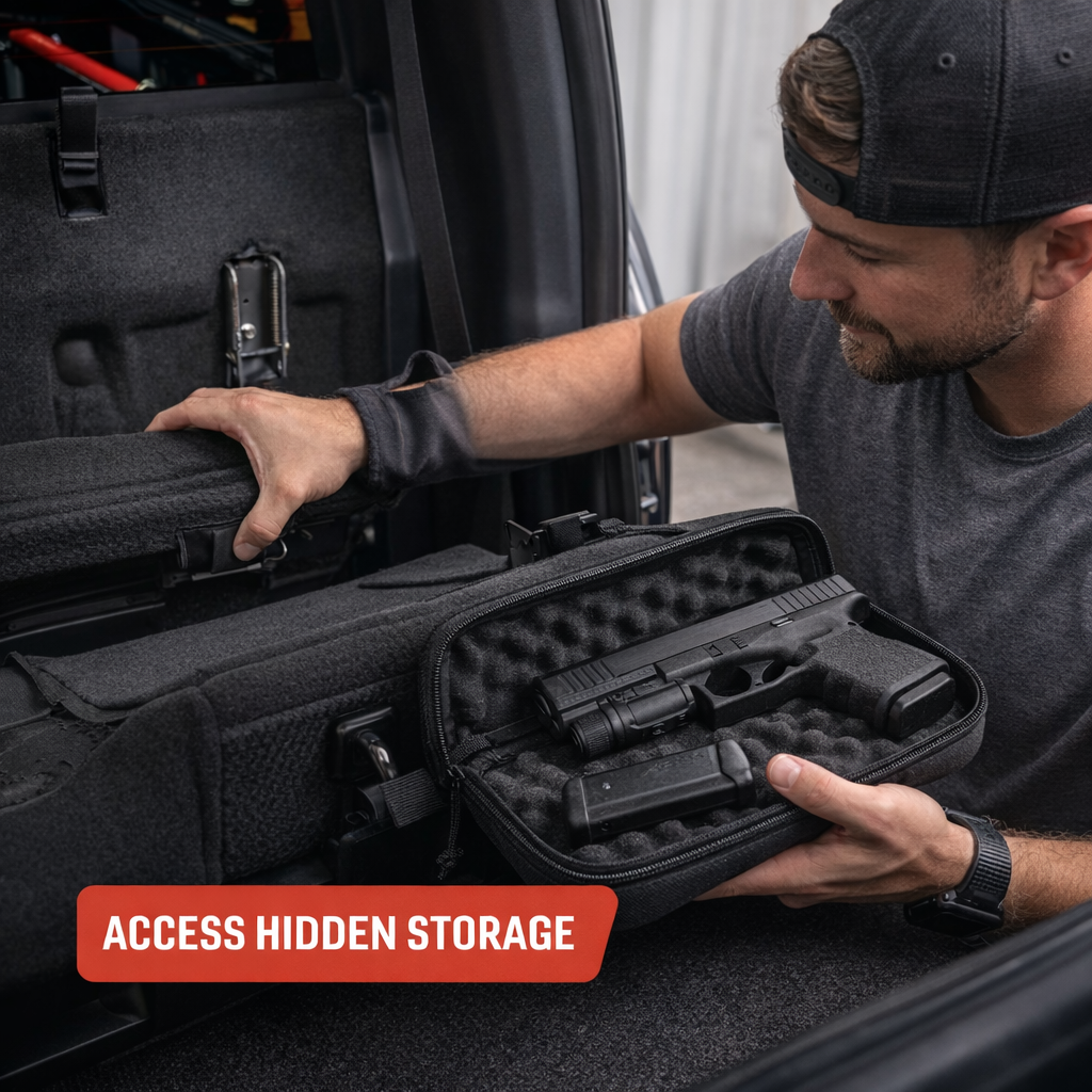 TruckVault™ Ford F-150 F-250 F-350 2009~2022 Seat Latch Release — Unlock Your Hidden Storage Instantly 2 PCS
