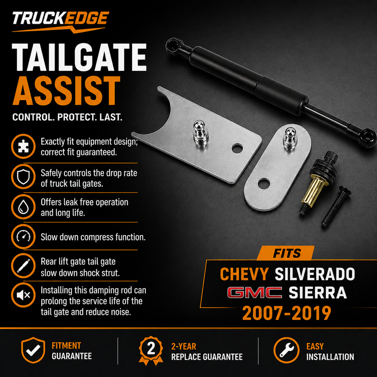 TruckEdge™ Chevy Silverado GMC Sierra 2007-2019 Tailgate Assist