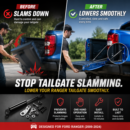 Ford Ranger Tailgate Assist Slowdown Struts (2009-2024)